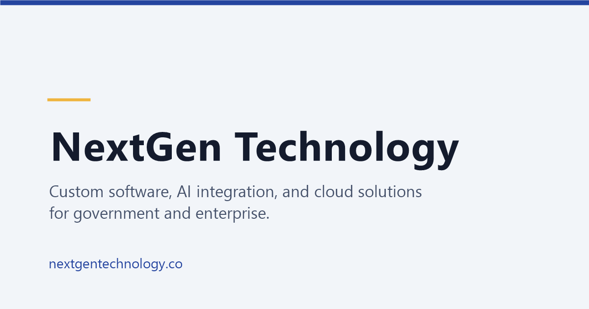 About Us - NextGen Technology
